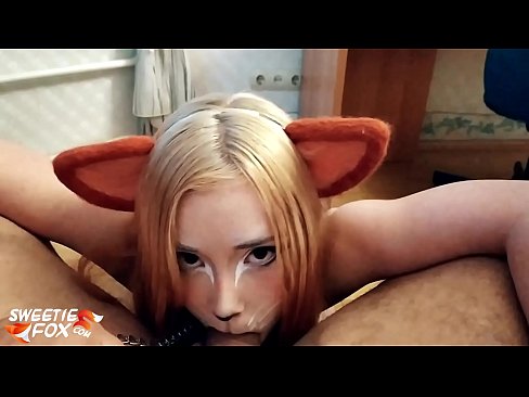 ❤️ Kitsune menelan batang dan air mani di dalam mulutnya ❤️ Lucah berkualiti pada kami ❌❤